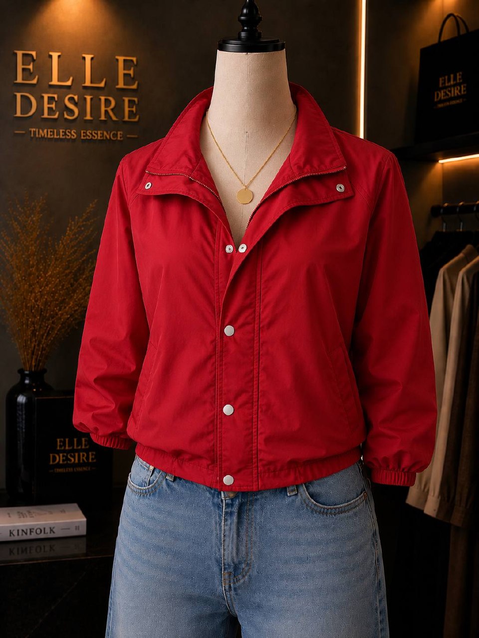Bomber Jacket Red
