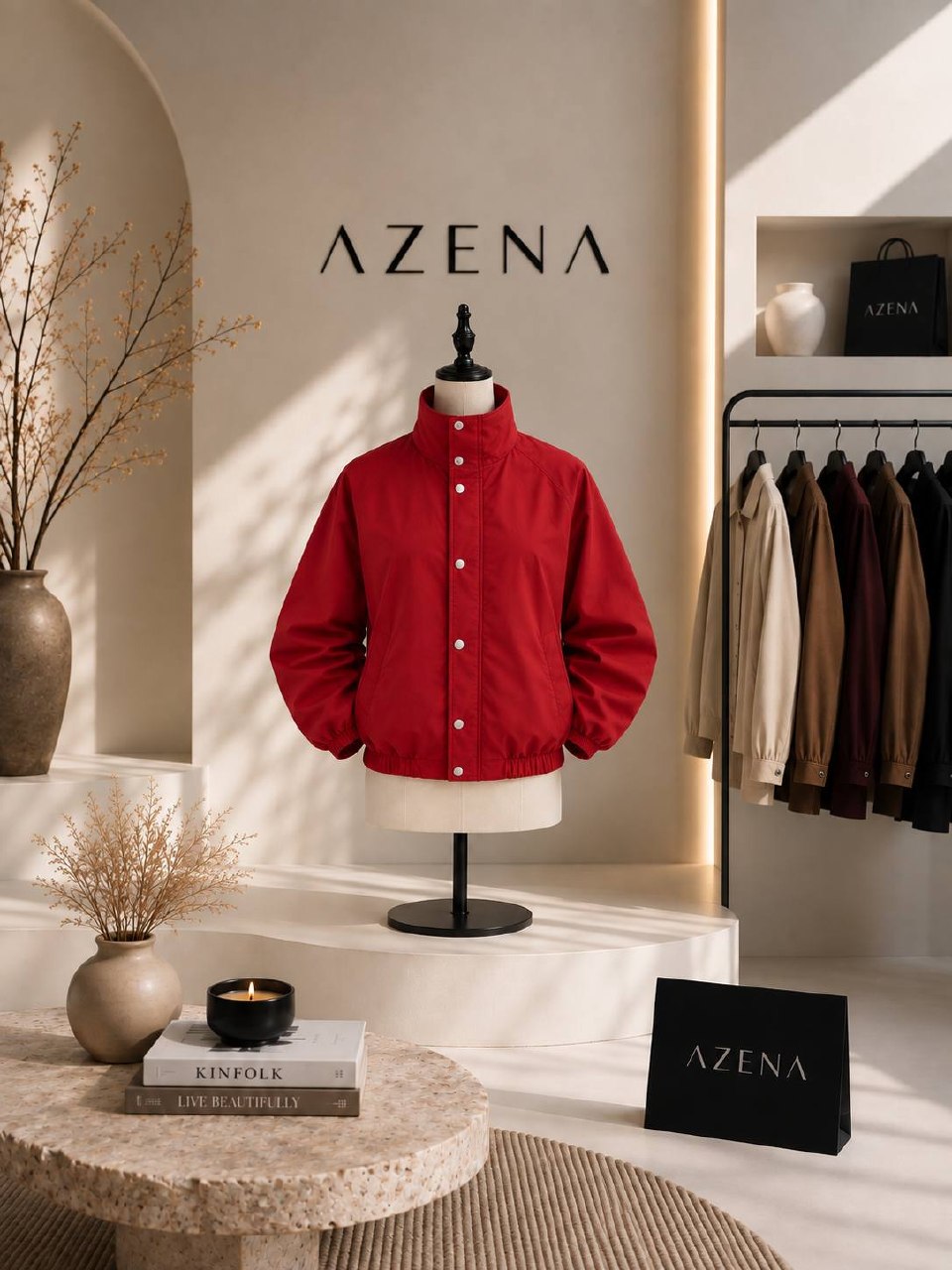 Bomber Jacket Red