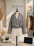 Wrap Leather Jacket