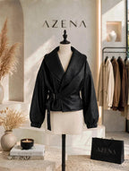 Belted Leather Jacket