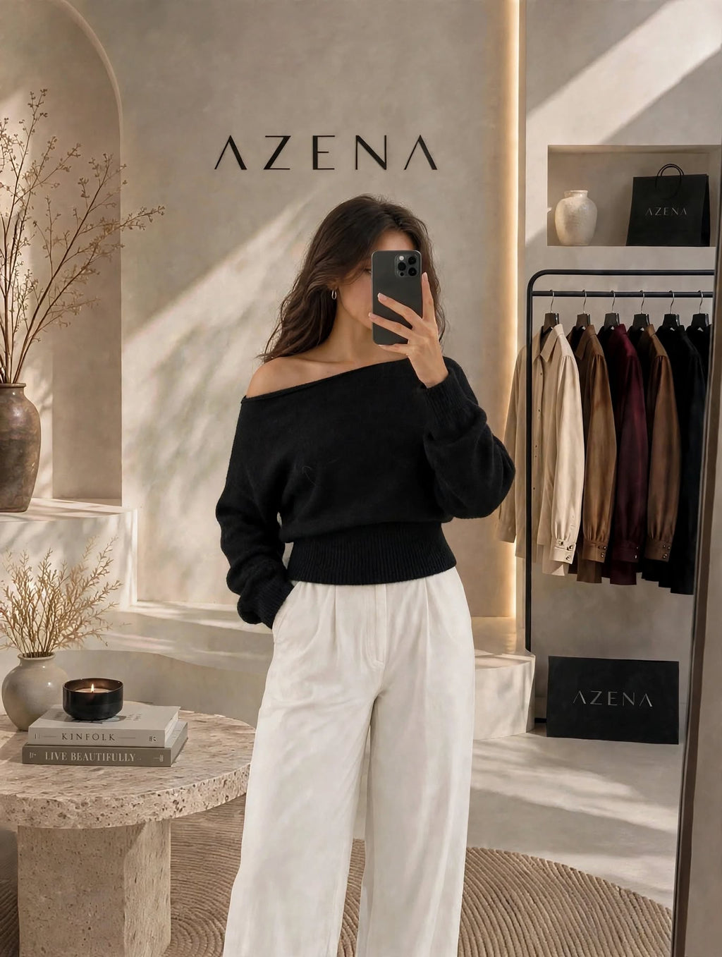 Off Shoulder Hoodie