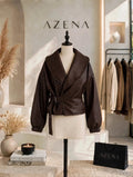 Belted Leather Jacket
