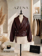 Belted Leather Jacket