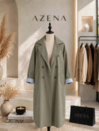 Striped Trench Coat