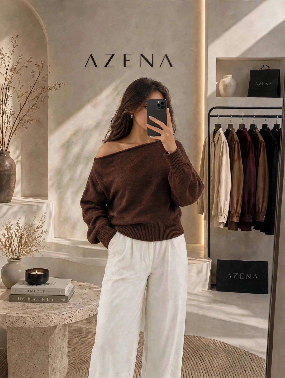 Off Shoulder Hoodie