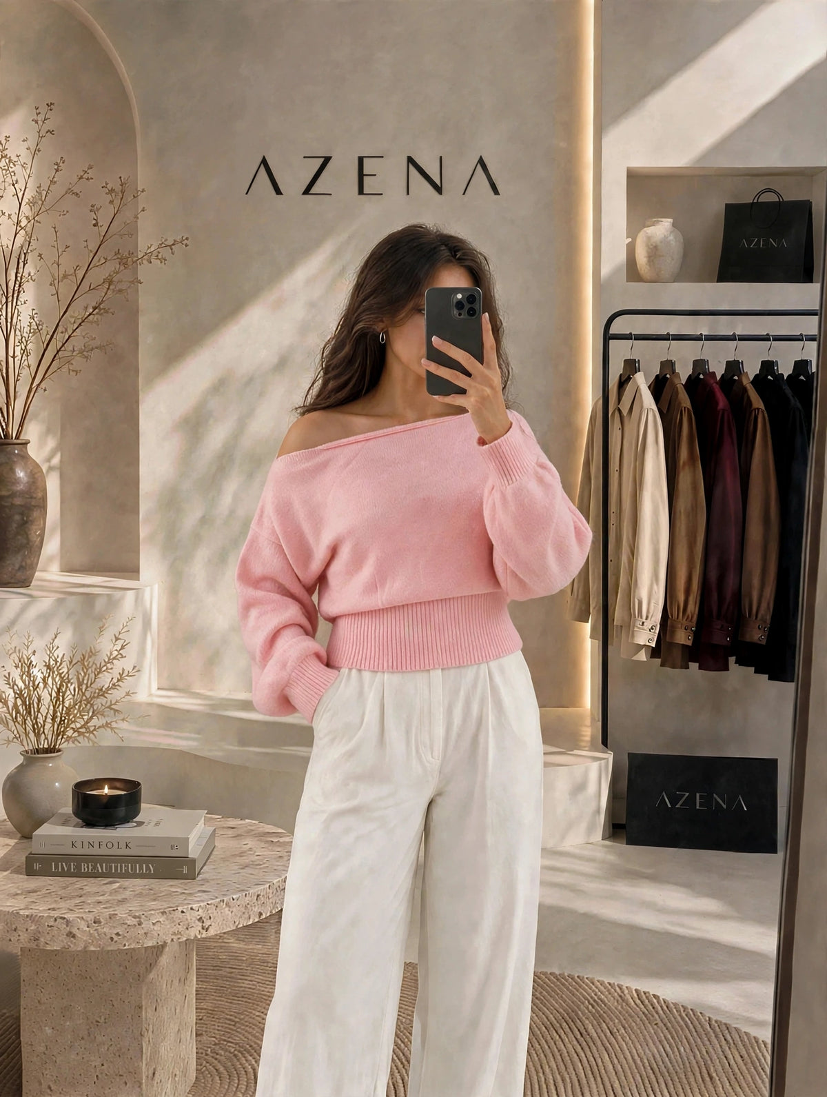 Off Shoulder Hoodie