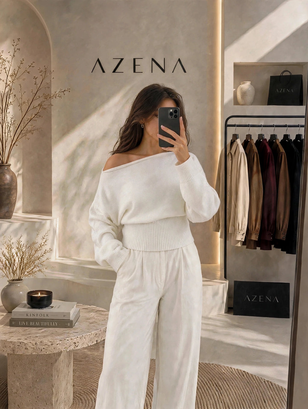 Off Shoulder Hoodie