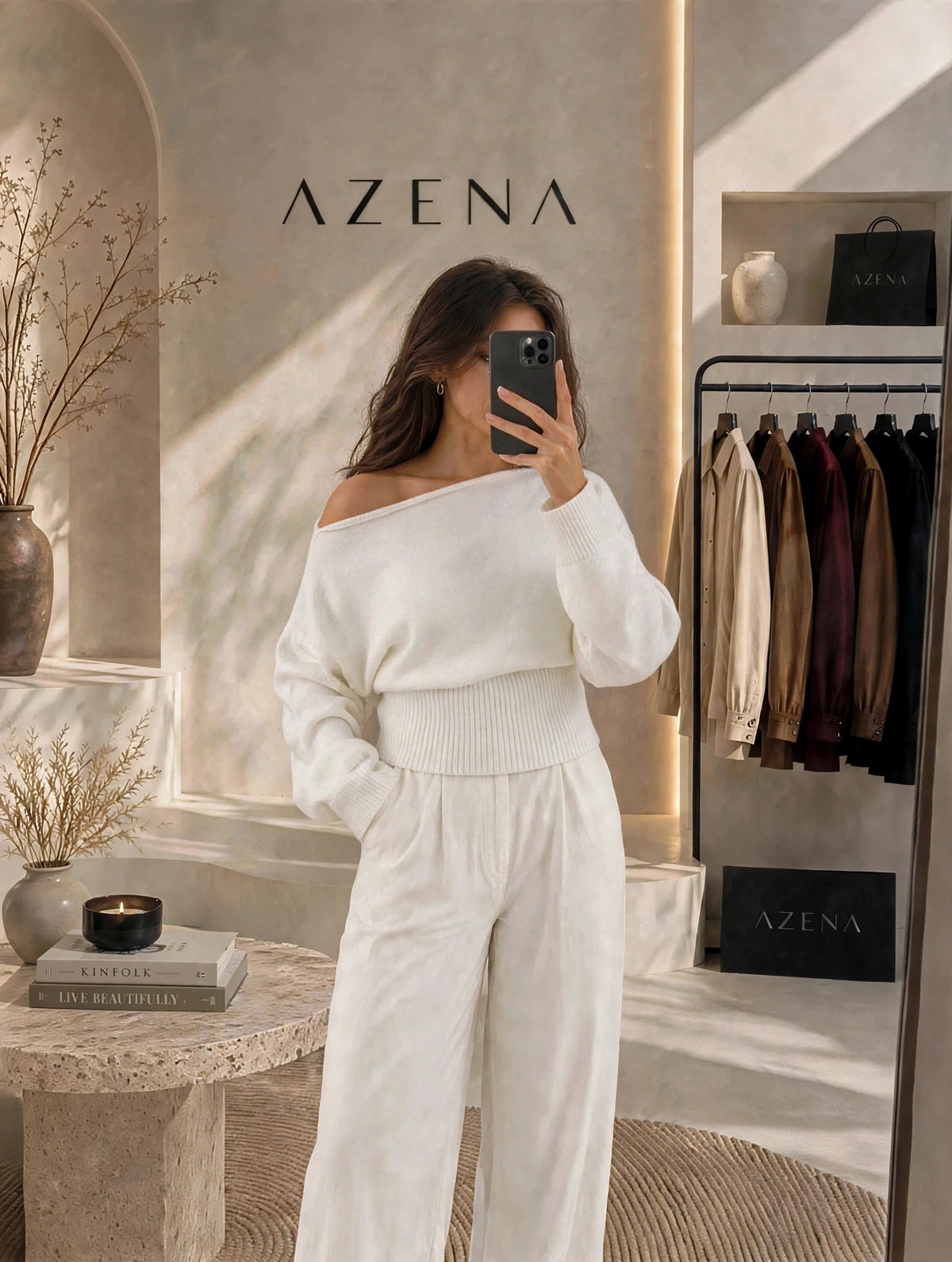 Off Shoulder Hoodie